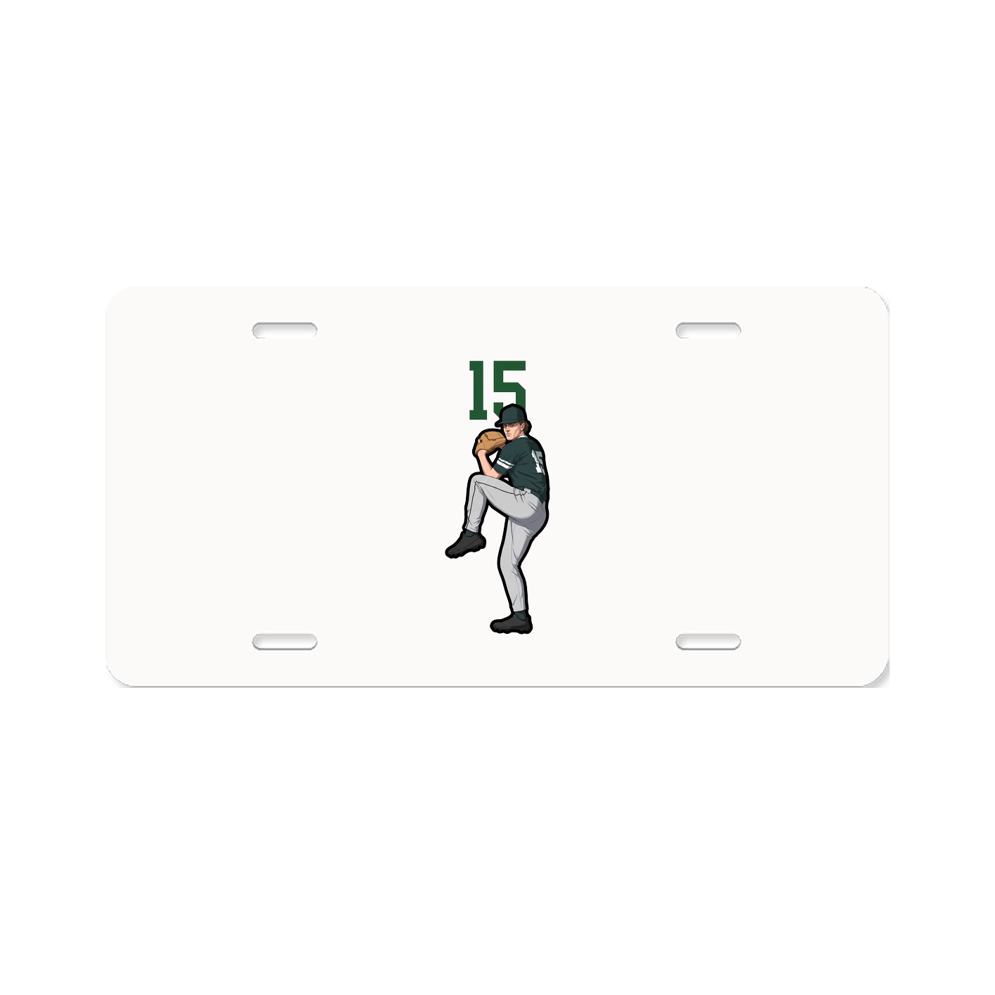 License Plate — Number Top in Classic