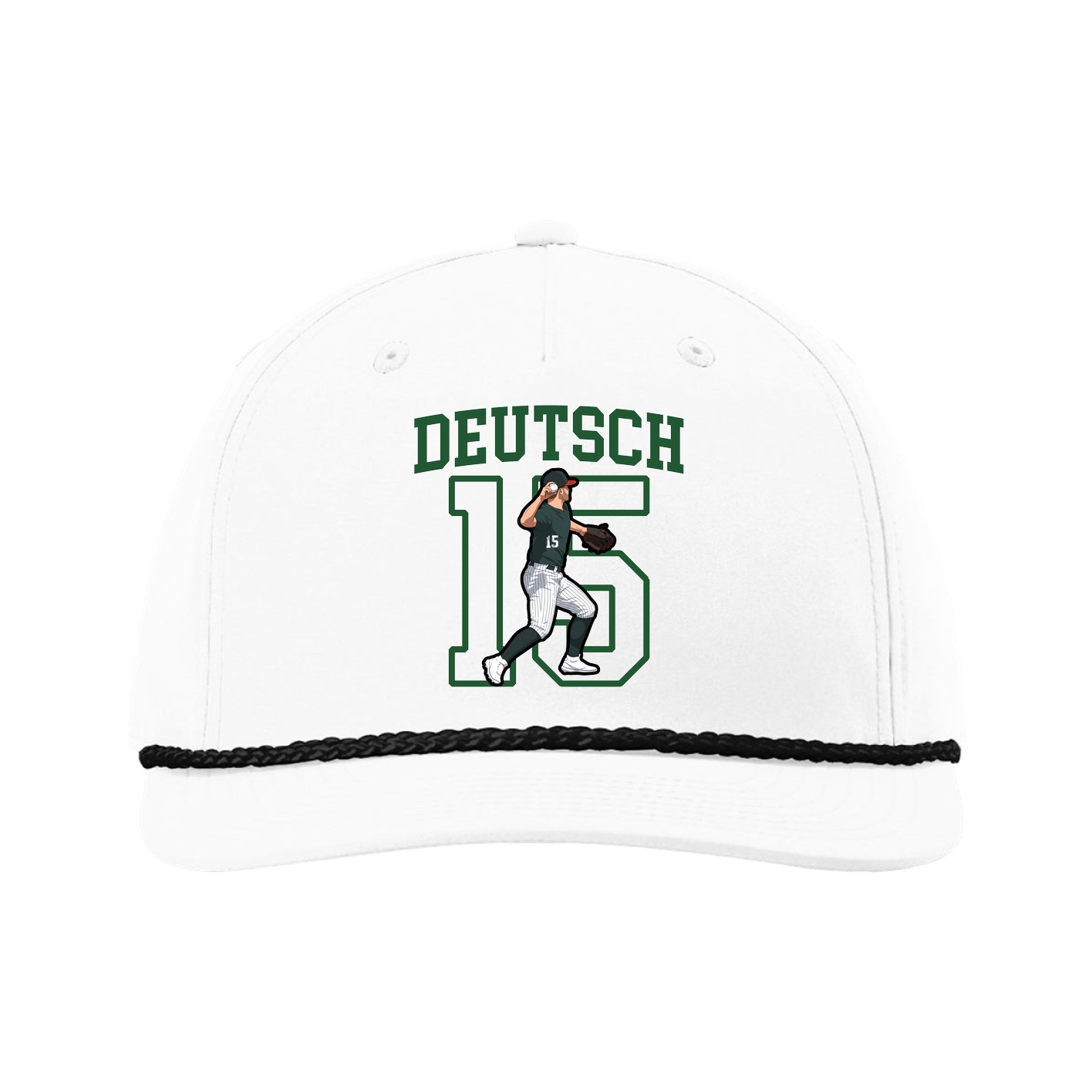 Five-Panel Classic Rope Cap — Shirsey in White