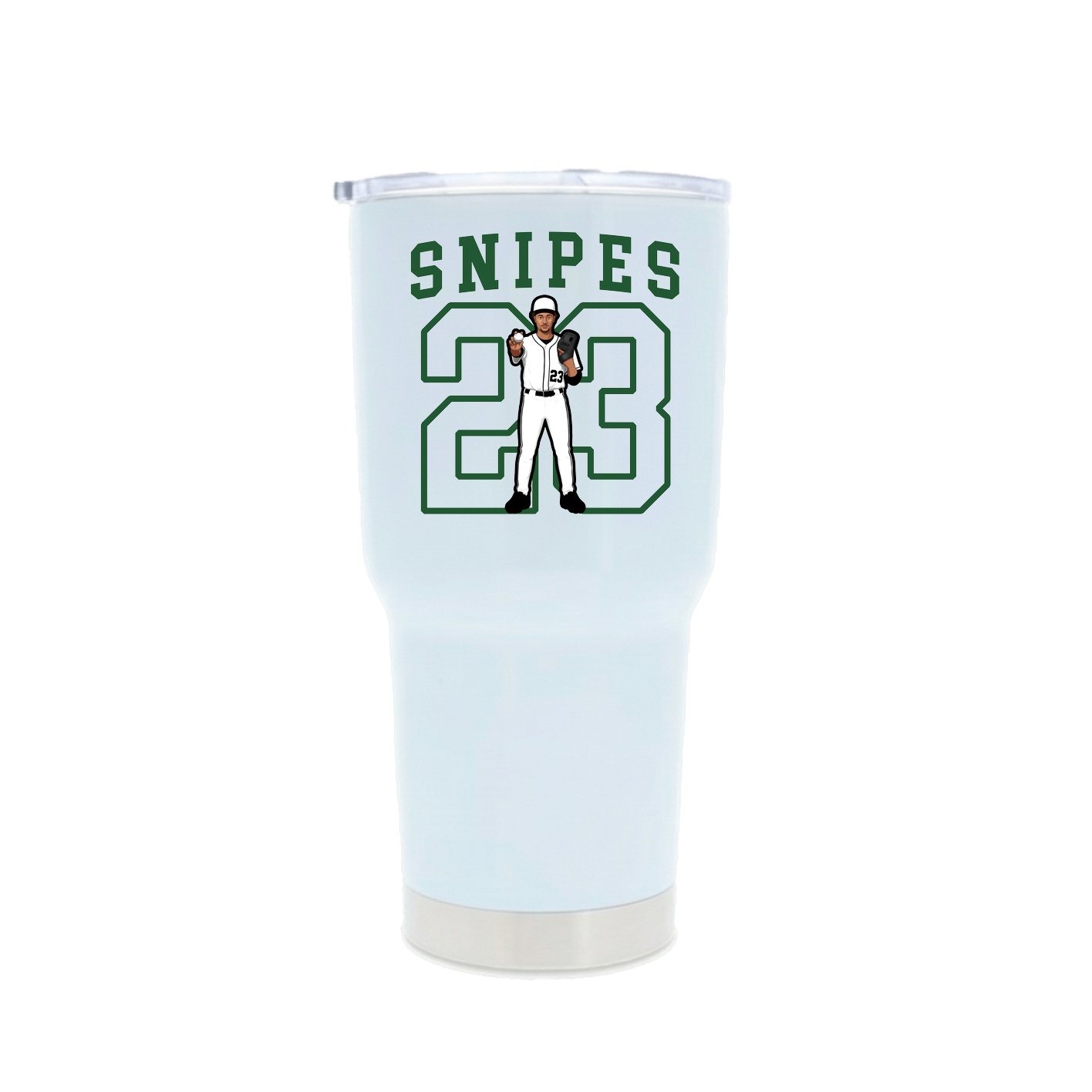 30oz Stainless Steel Tumbler — Shirsey in White