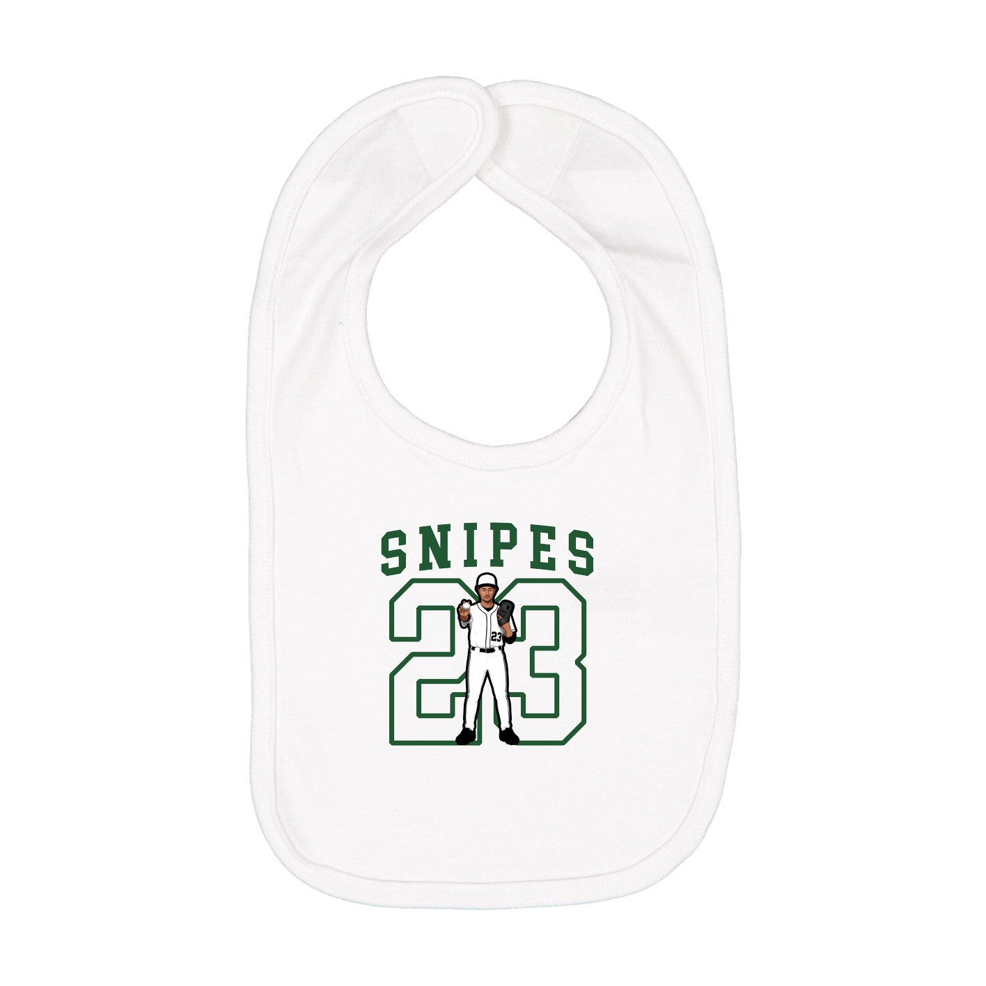 Infant Bib — Shirsey in White