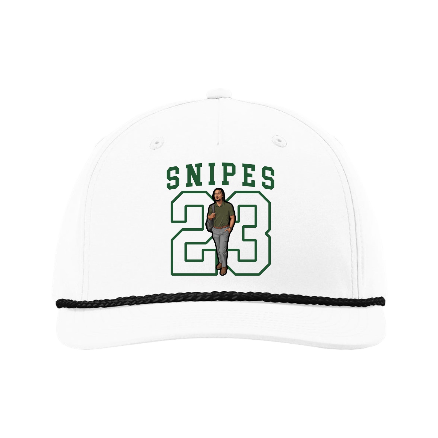 Five-Panel Classic Rope Cap — Shirsey in White