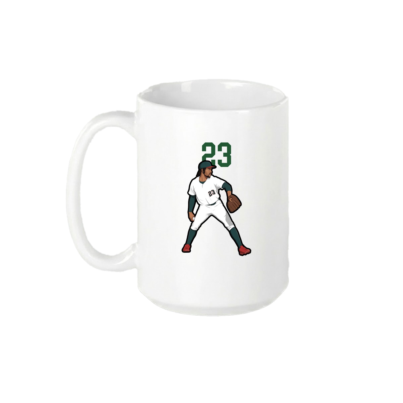 15oz Coffee Mug — Number Top in White