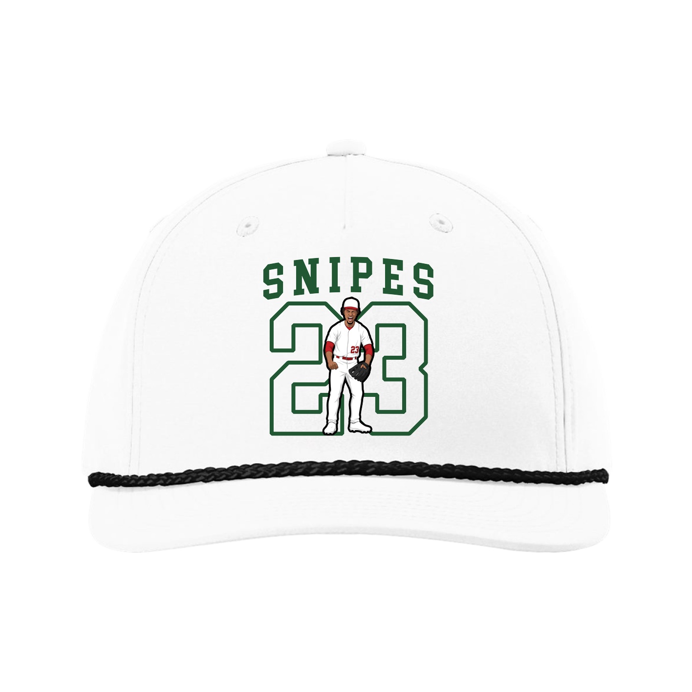 Five-Panel Classic Rope Cap — Shirsey in White