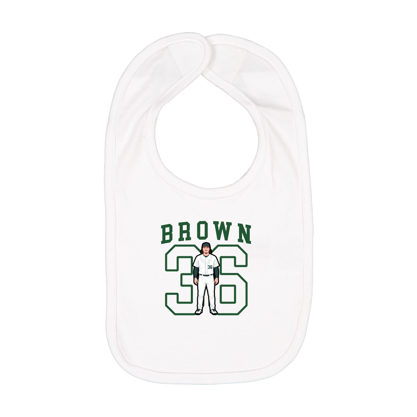 Infant Bib — Shirsey in White