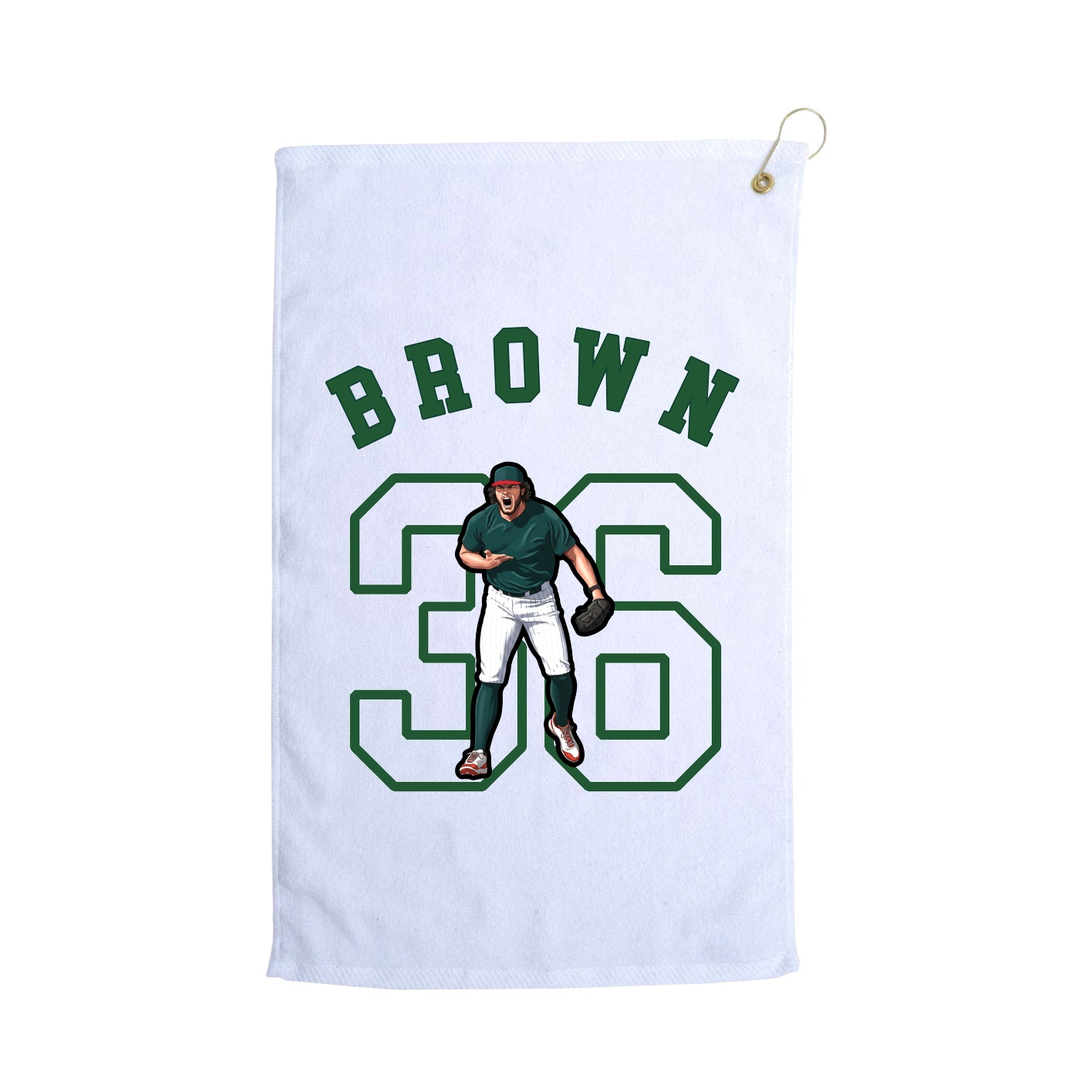 Golf Towel — Shirsey Arch in White