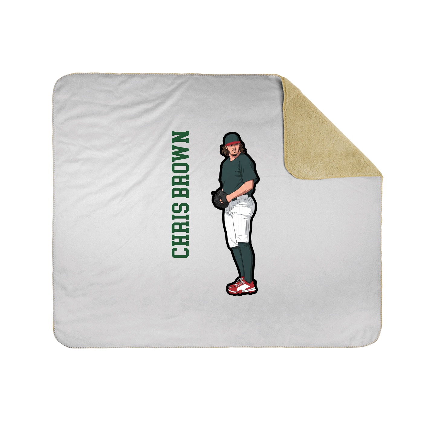 50x60 Sherpa Lined Throw Blanket