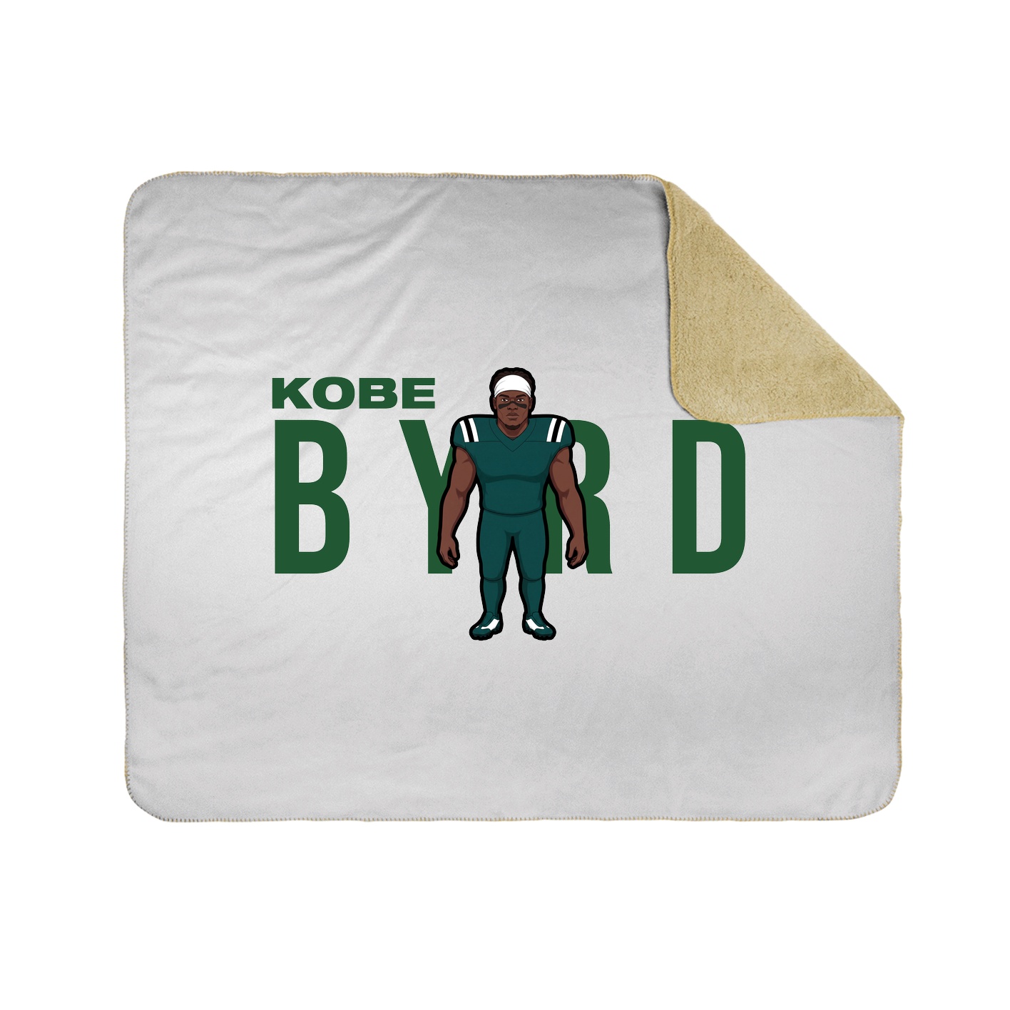 Throw Blanket — Player Name in White