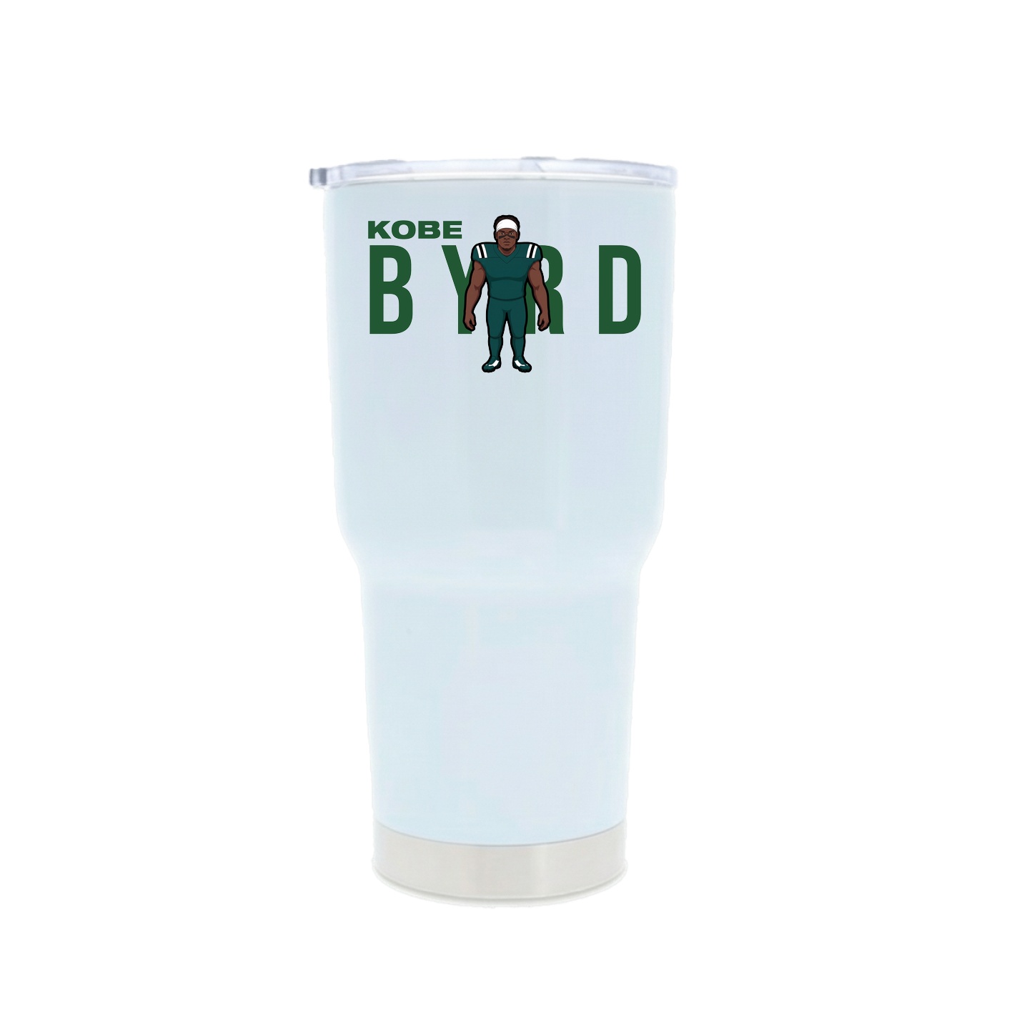 30oz Stainless Steel Tumbler — Player Name in White