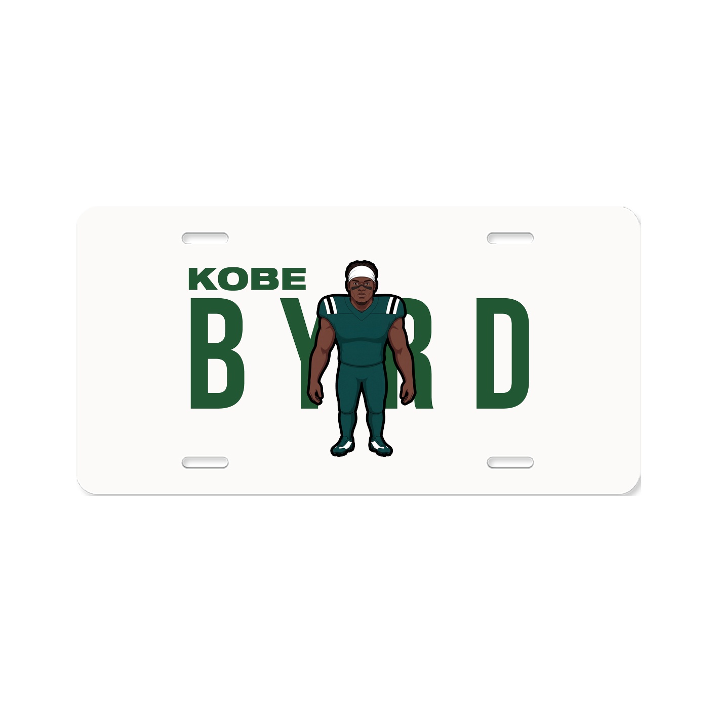 License Plate — Player Name in Classic
