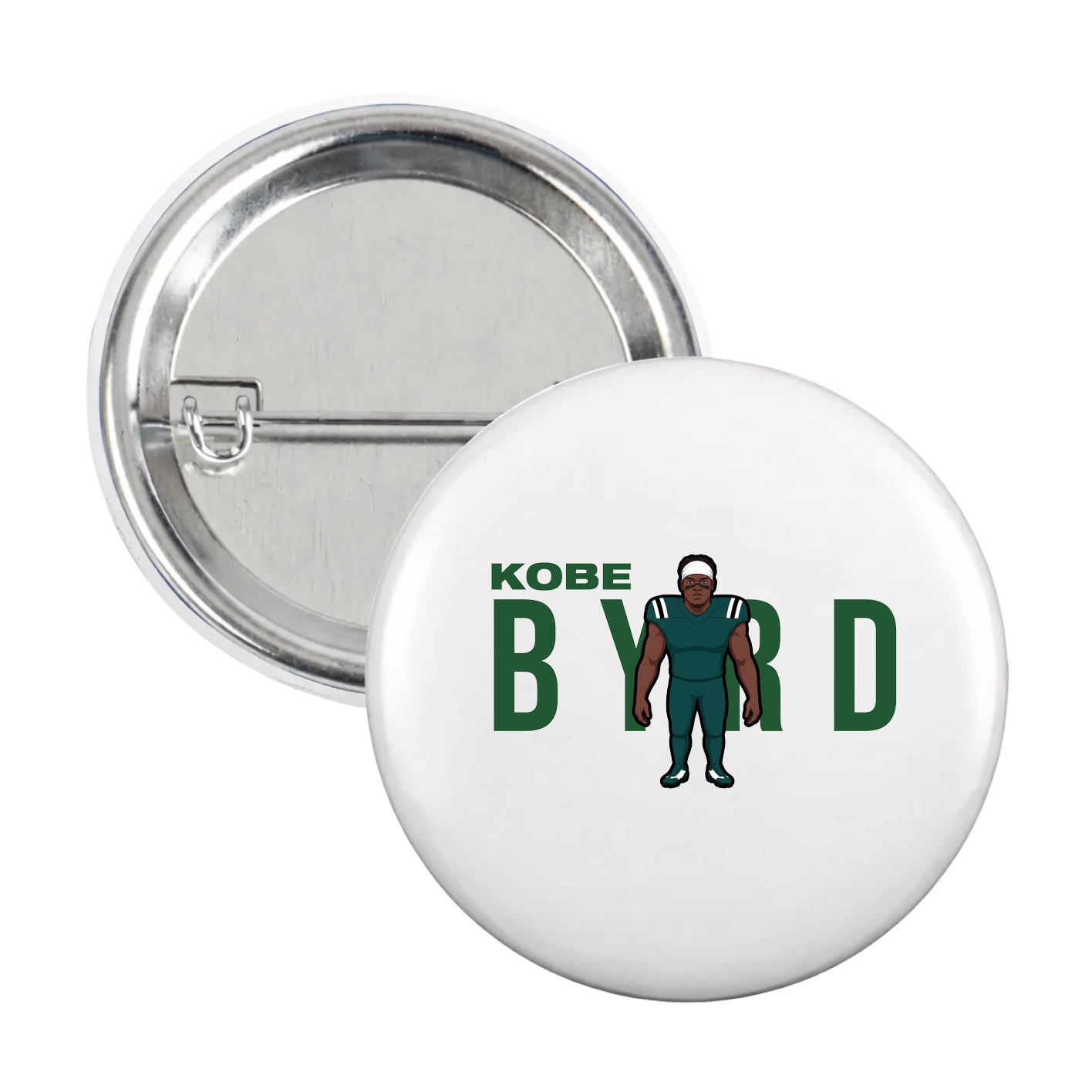 Game Day Button — Player Name in White