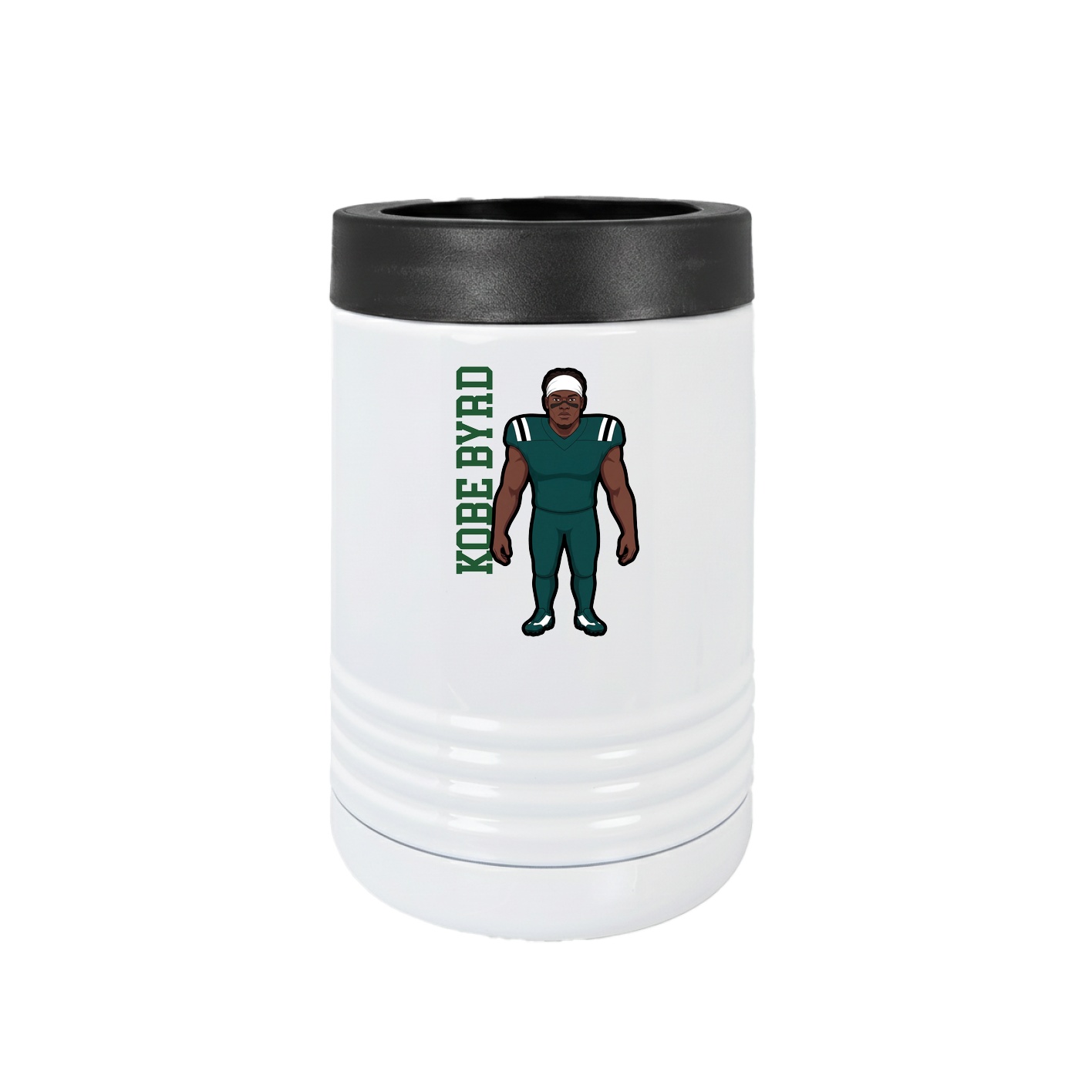 Beverage Holder — Name Vertical in White