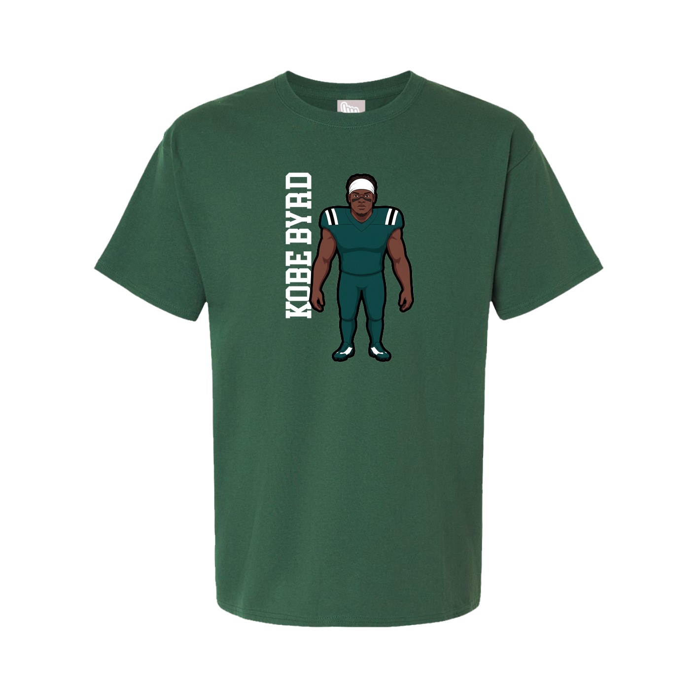 Youth Tee — Name Vertical in Green