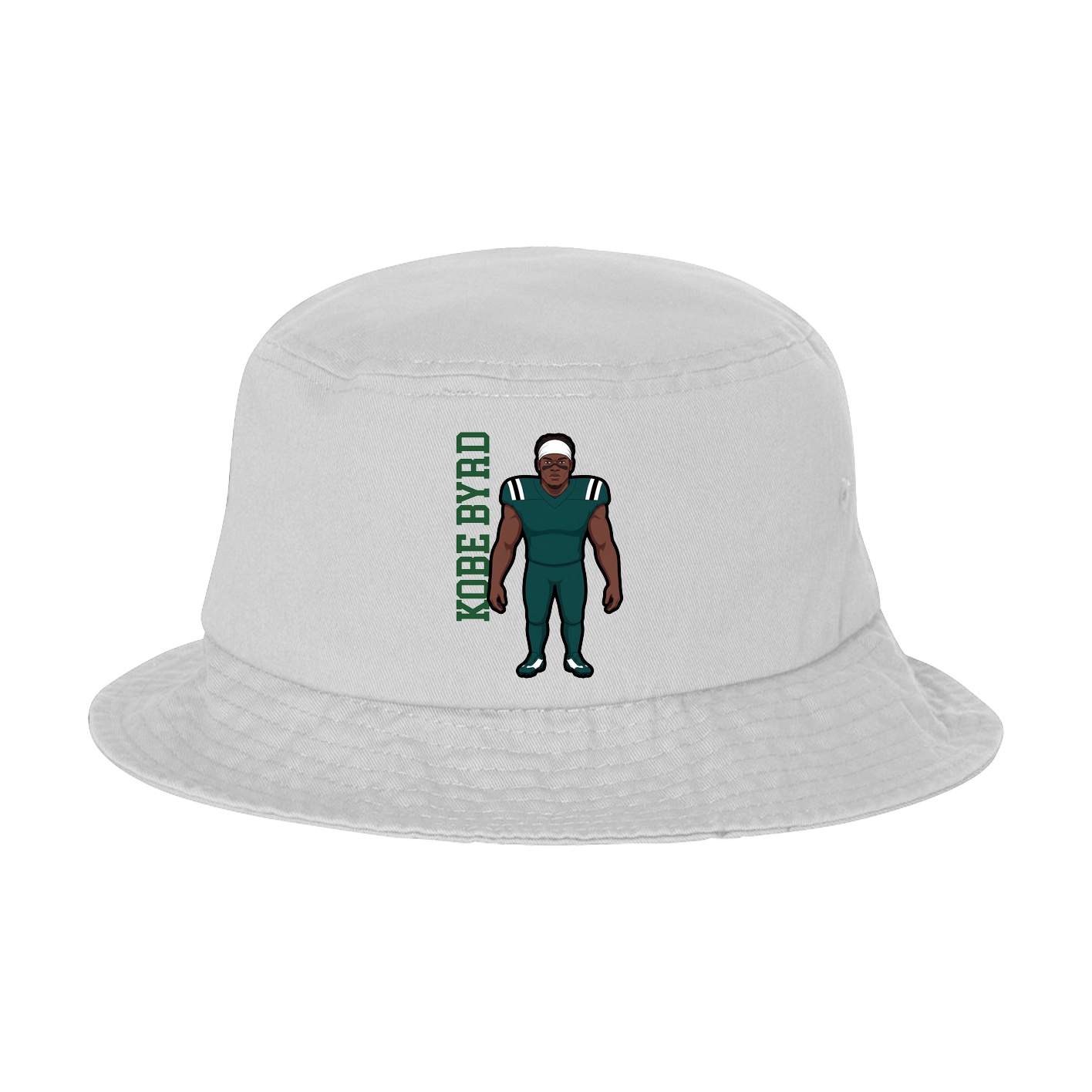 Bucket Cap — Name Vertical in White