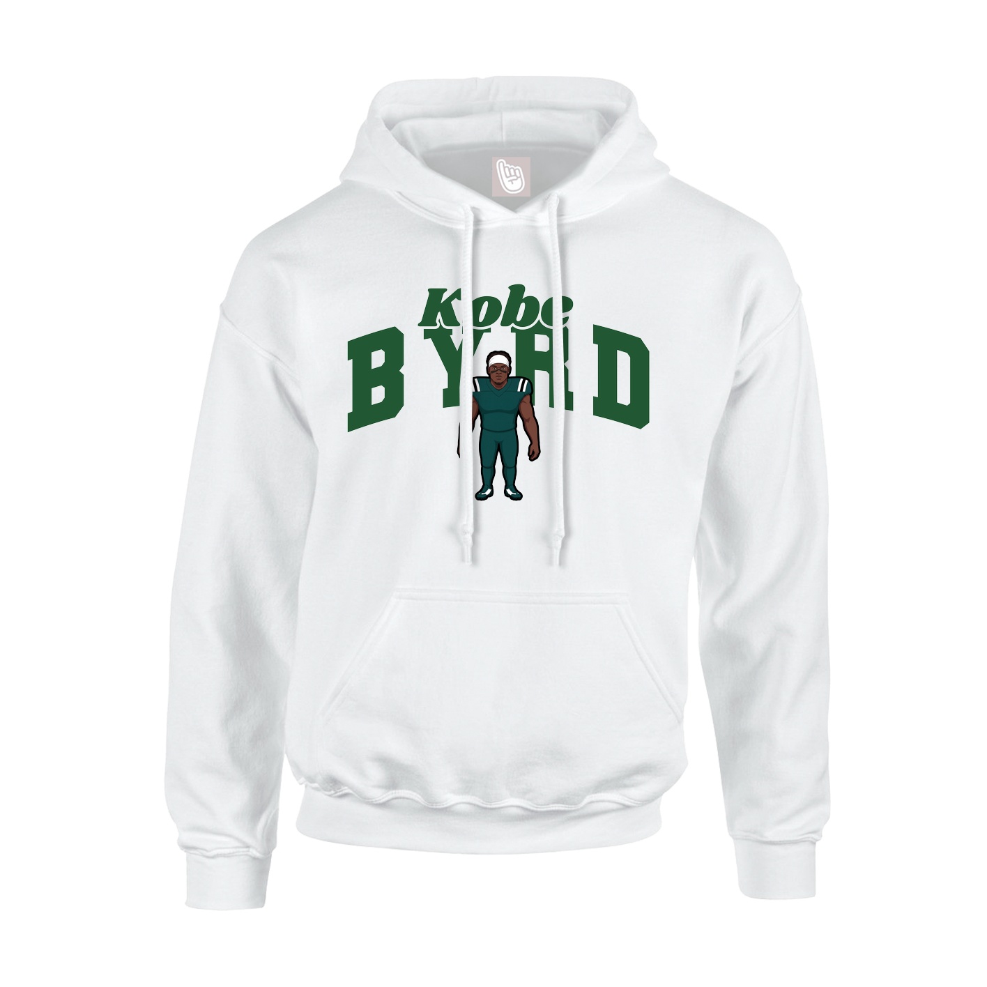 Hoodie — Signature Arch in White
