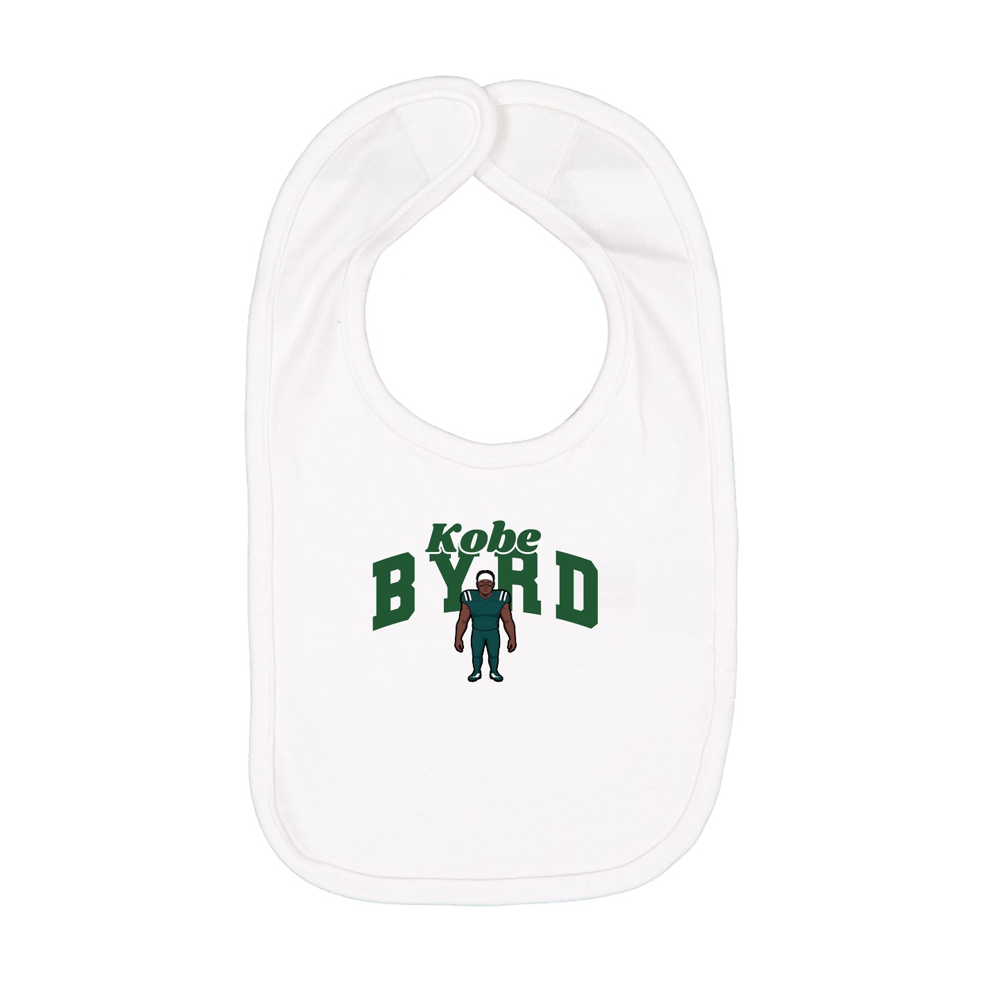 Infant Bib — Signature Arch in White