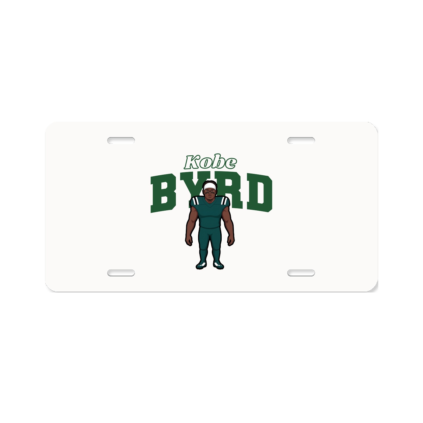 License Plate — Name Arch in Classic