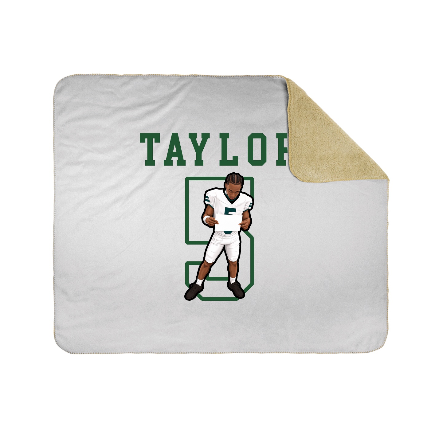 Throw Blanket — Shirsey in White