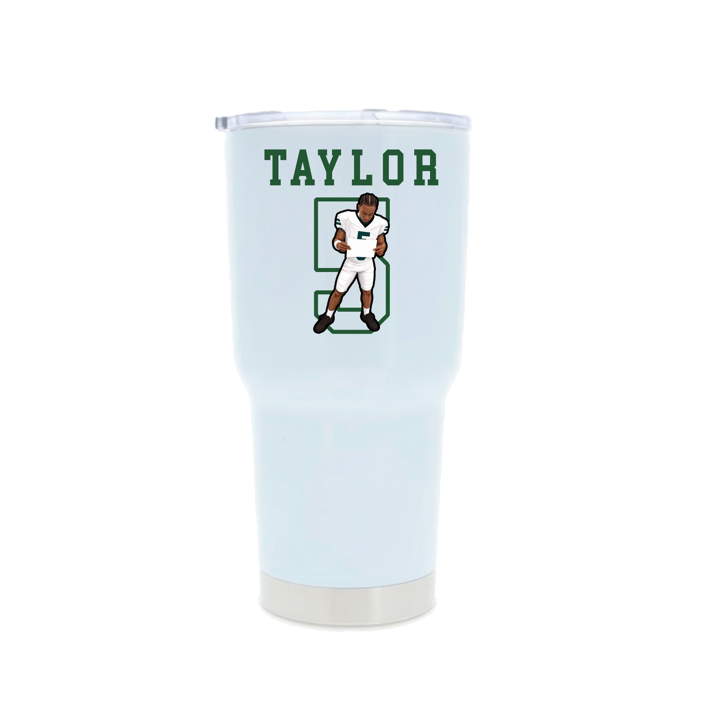 30oz Stainless Steel Tumbler — Shirsey in White