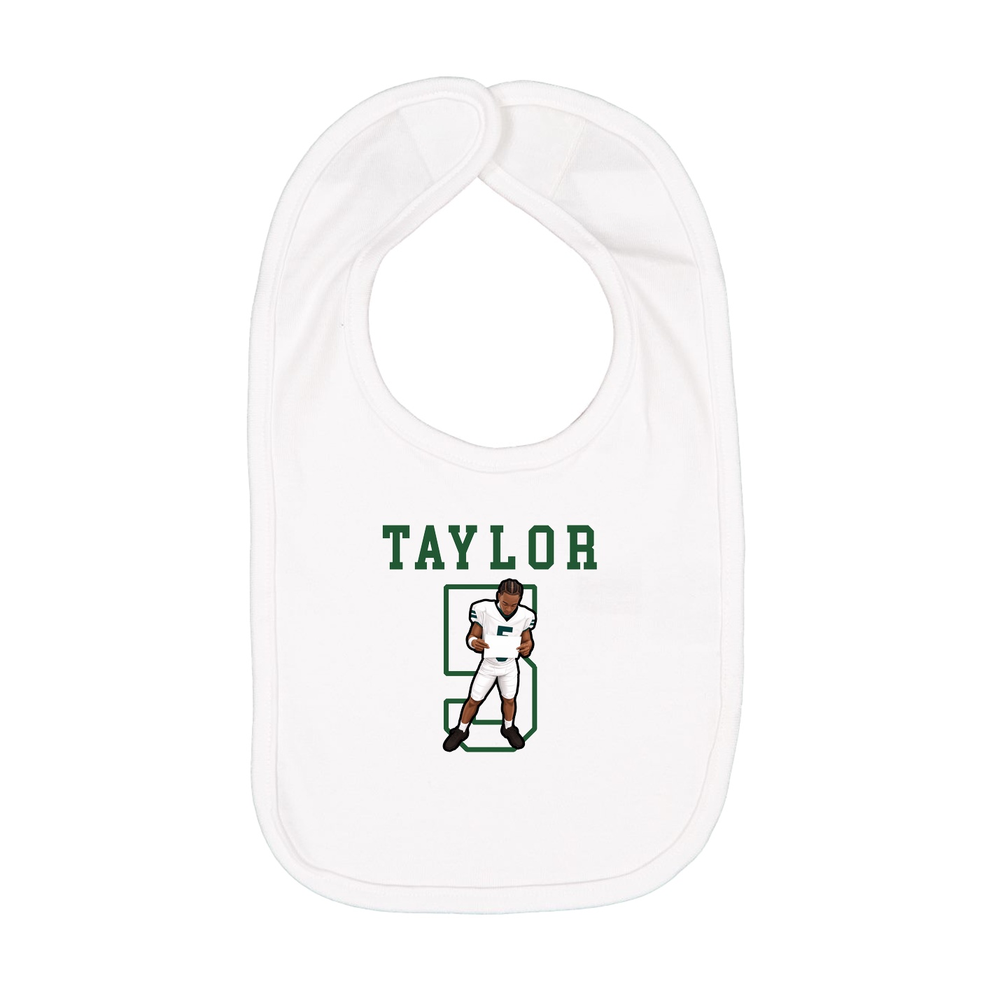 Infant Bib — Shirsey in White