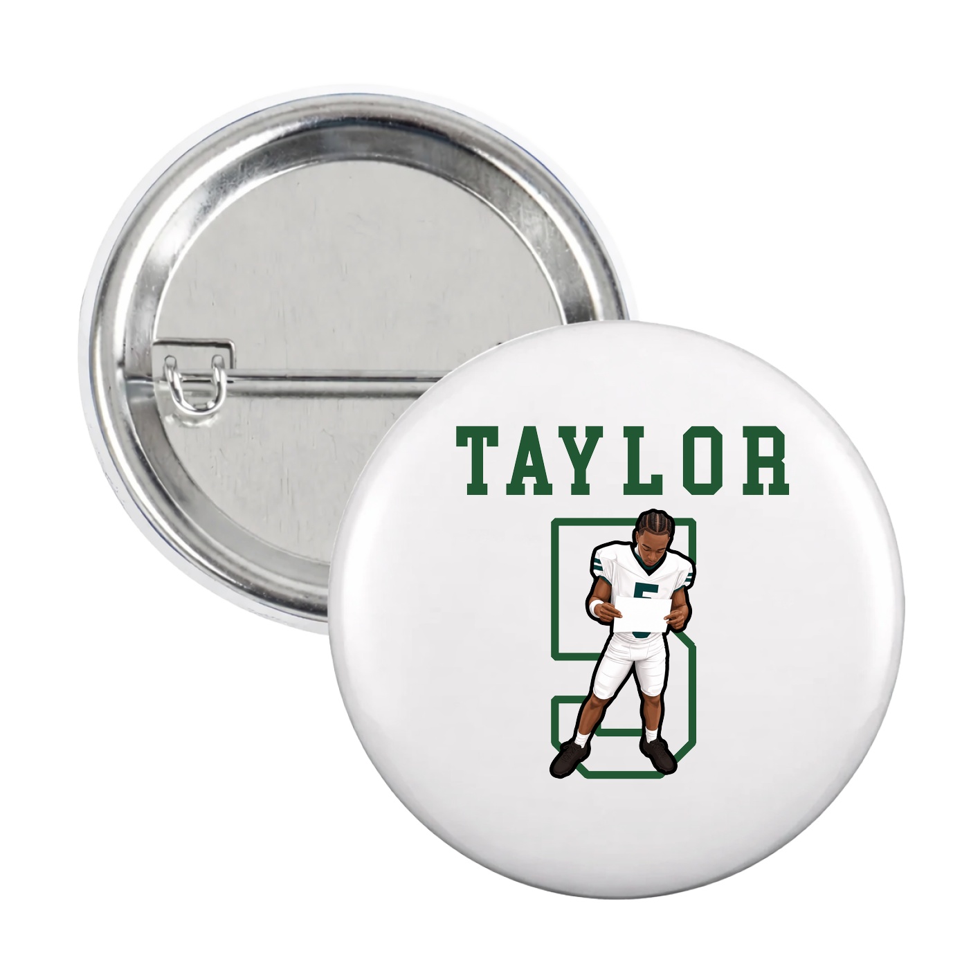 Game Day Button — Shirsey in White