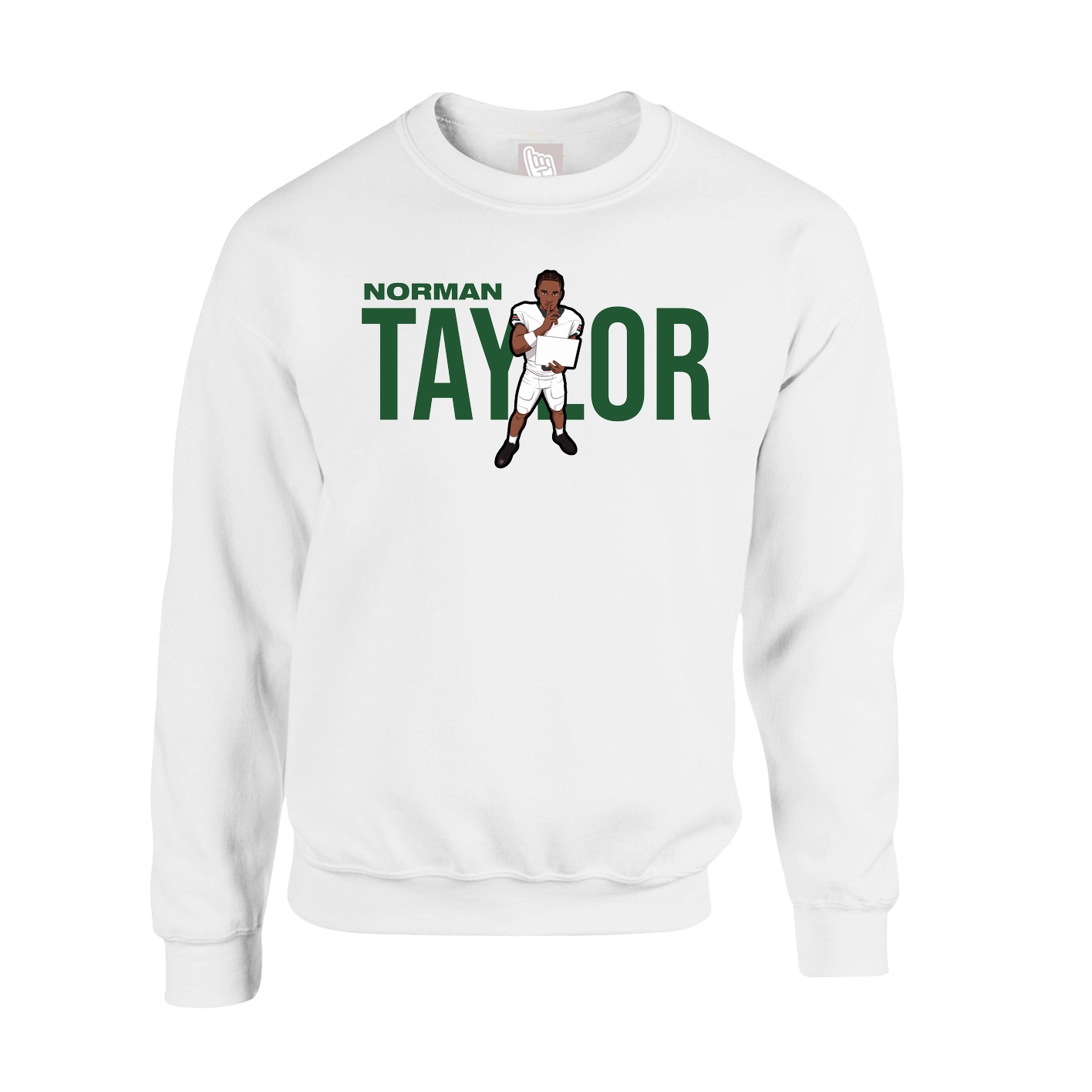 Fleece Crew — Player Name in White