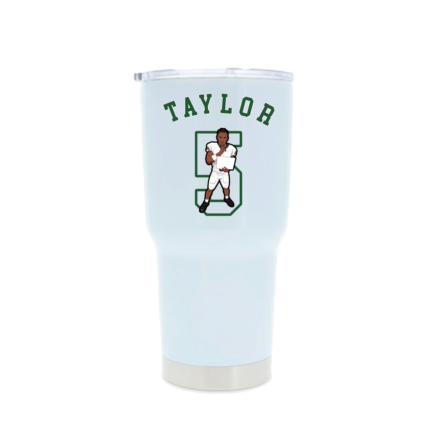 30oz Stainless Steel Tumbler — Shirsey Arch in White