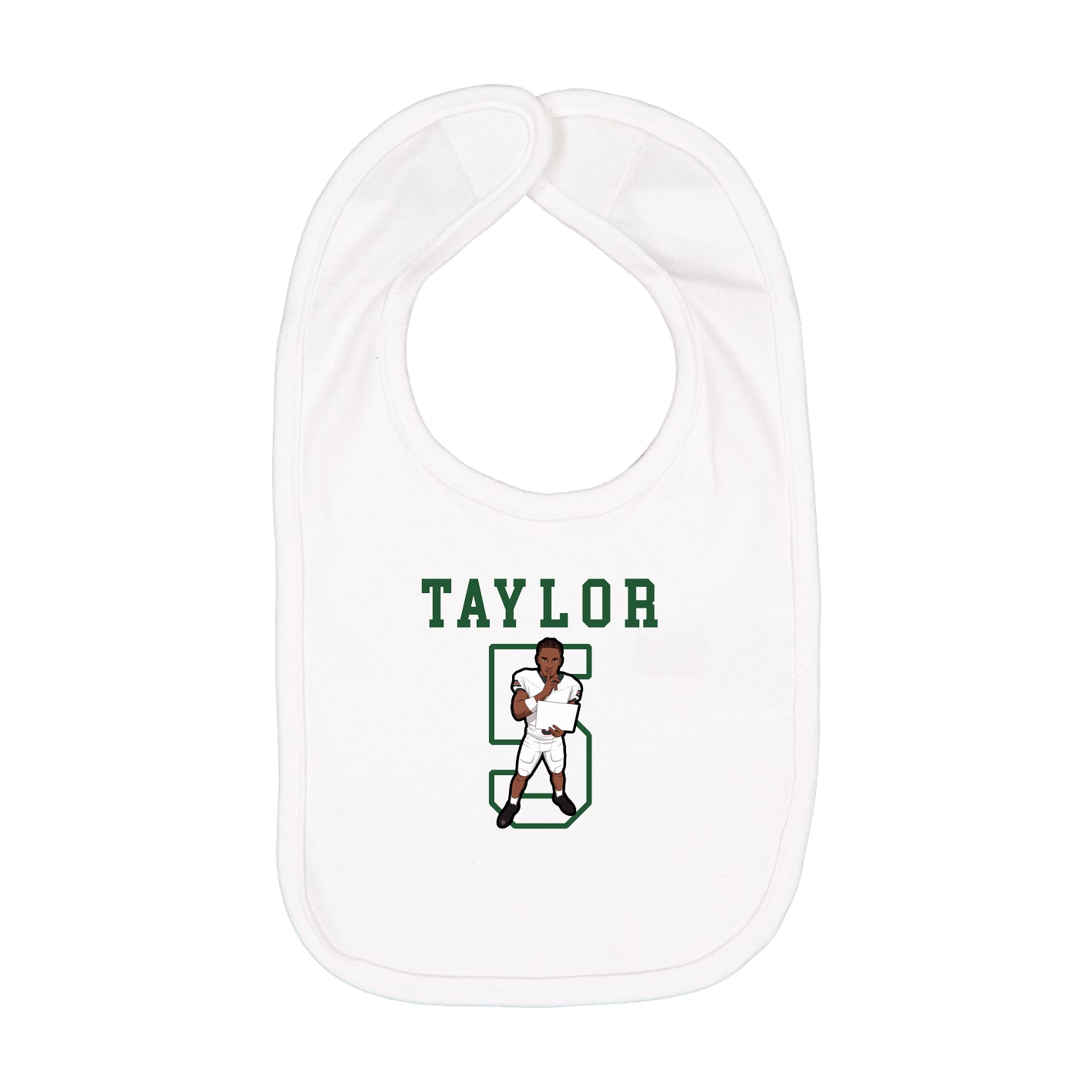 Infant Bib — Shirsey in White