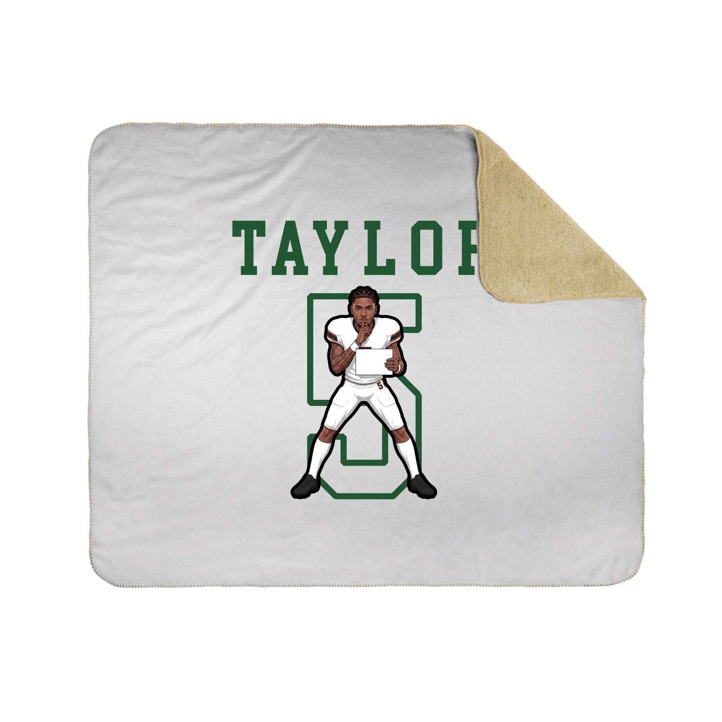 Throw Blanket — Shirsey in White