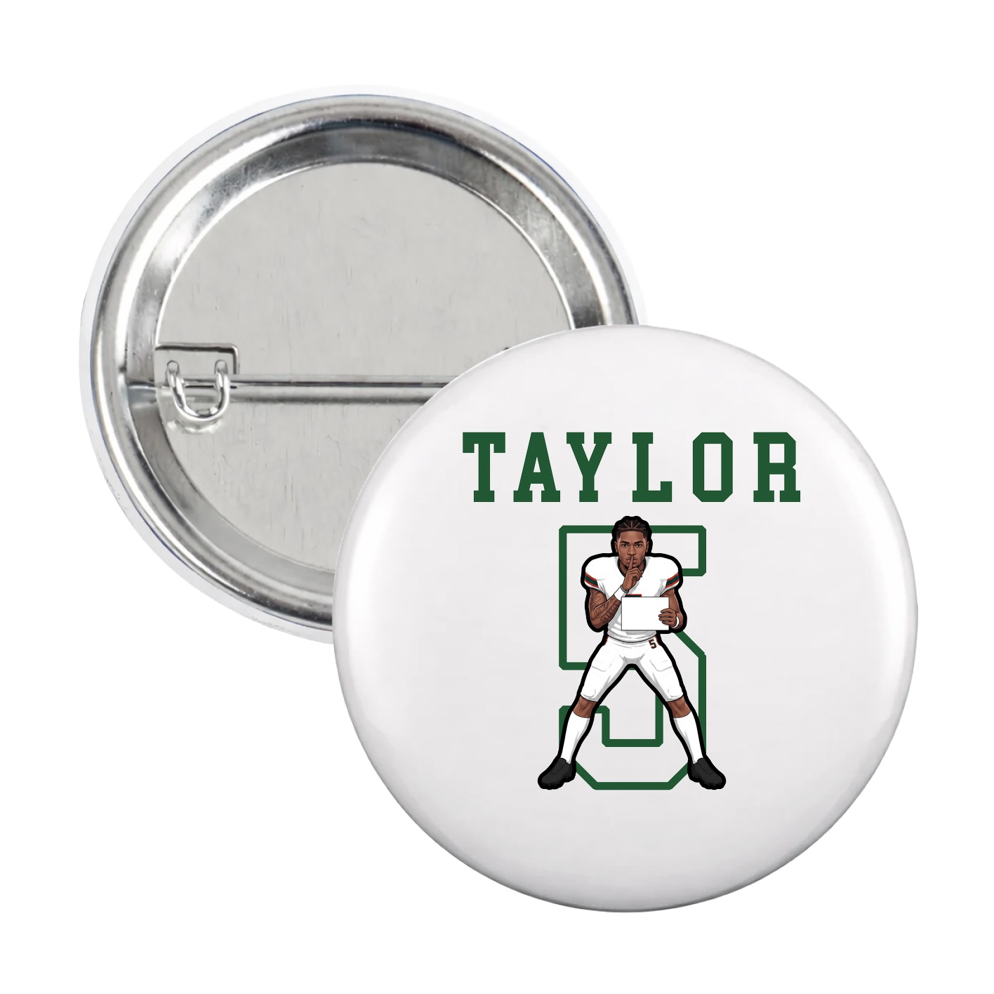 Game Day Button — Shirsey in White