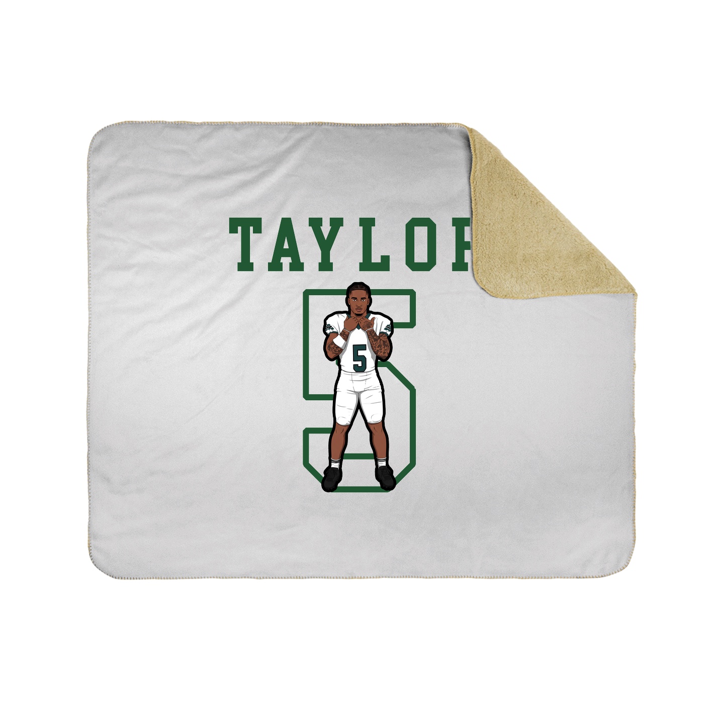 Throw Blanket — Shirsey in White