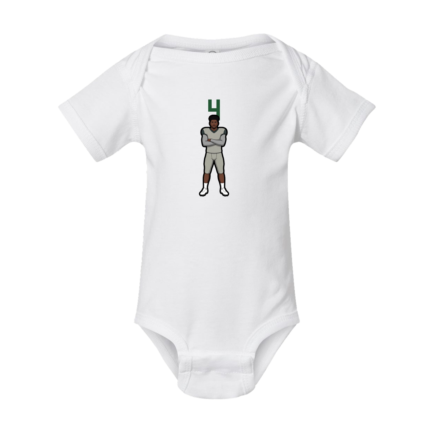 Baby Onesie — Number Top in White