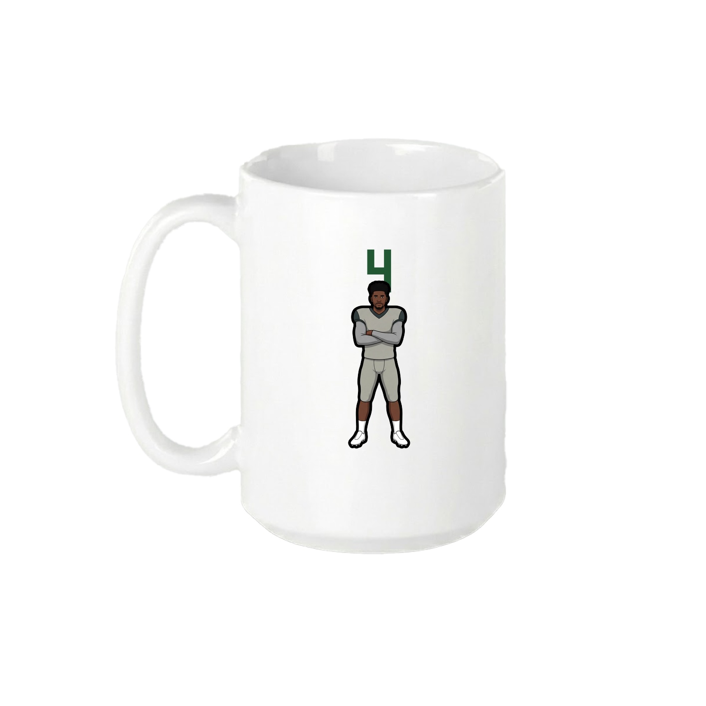 15oz Coffee Mug — Number Top in White