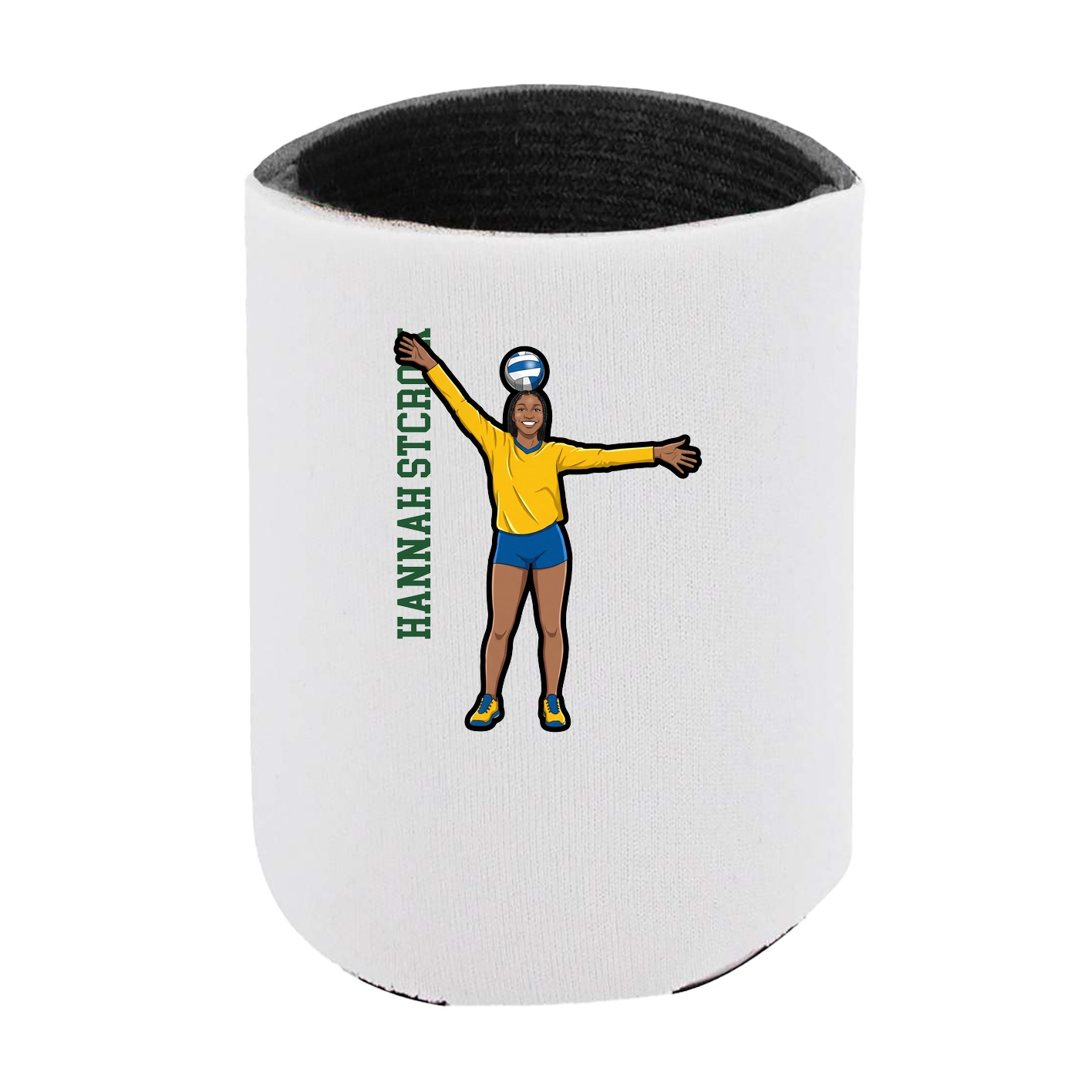 Can Holder — Name Vertical in White