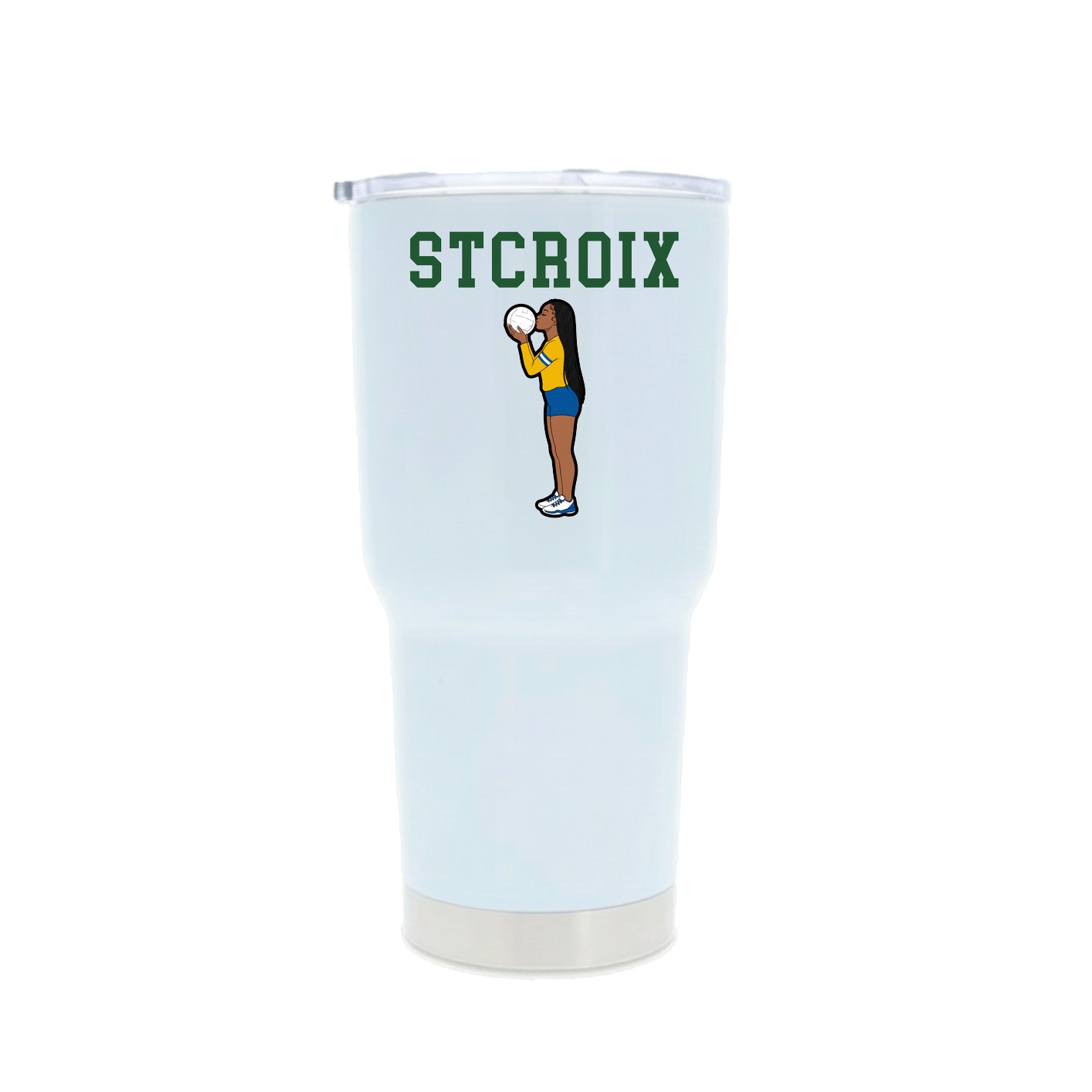 30oz Stainless Steel Tumbler — Shirsey in White
