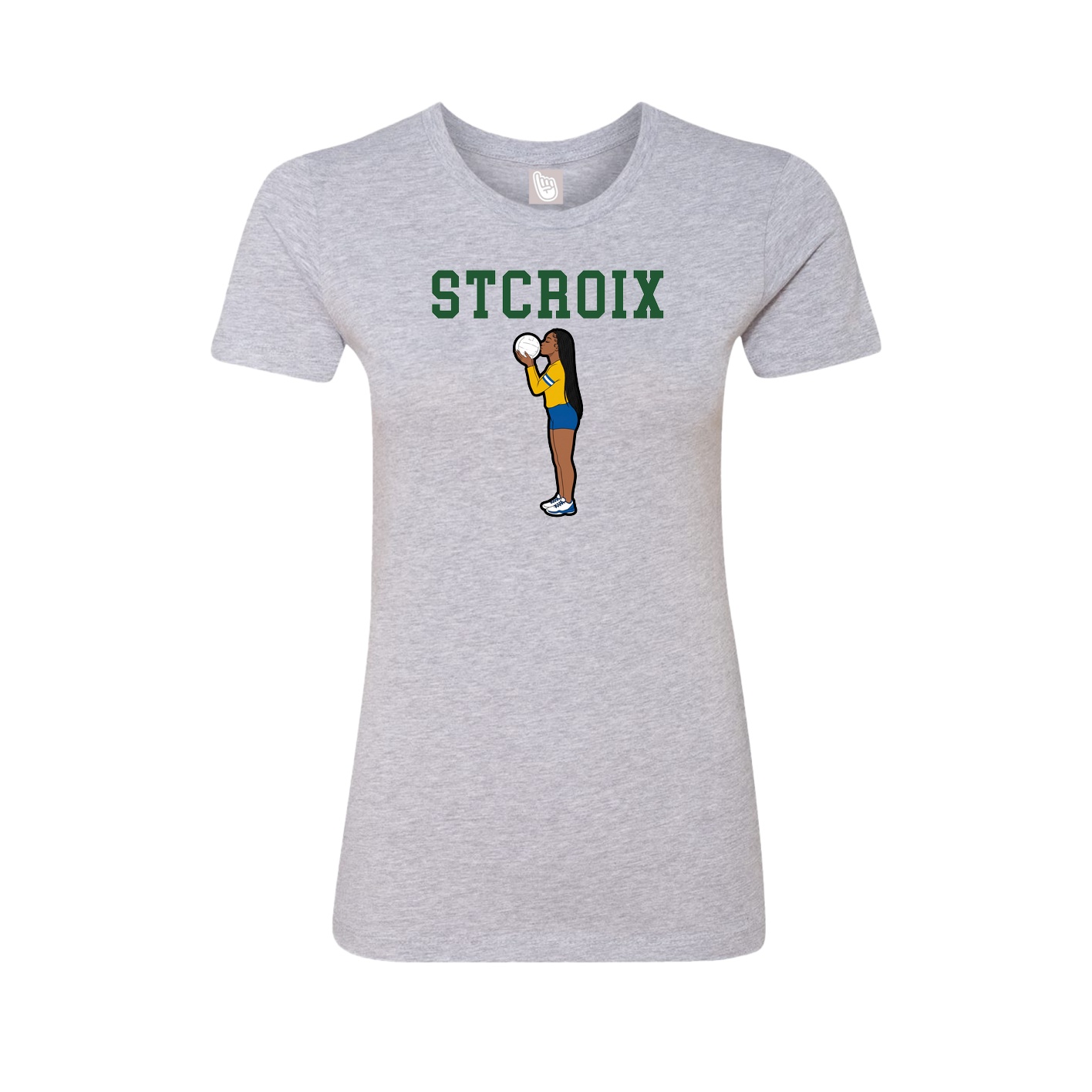 Fitted Women's Tee — Shirsey in Grey
