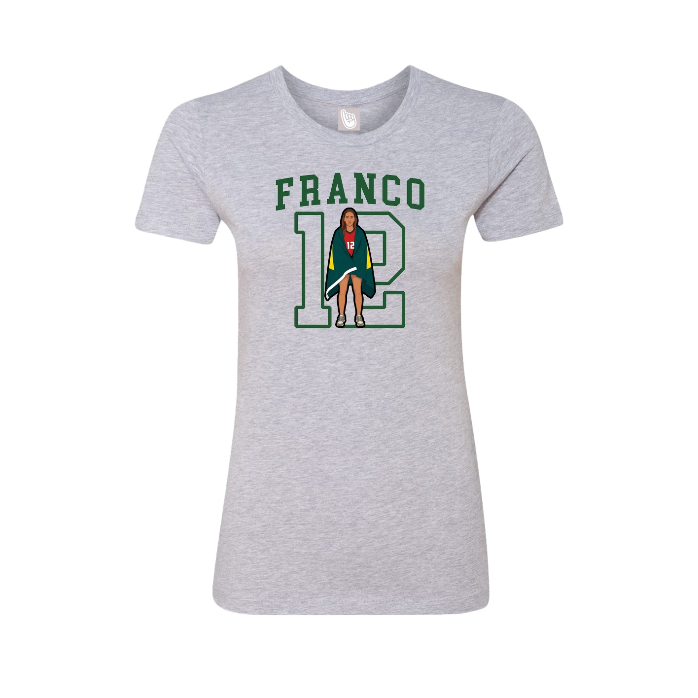 Fitted Women's Tee — Shirsey in Grey