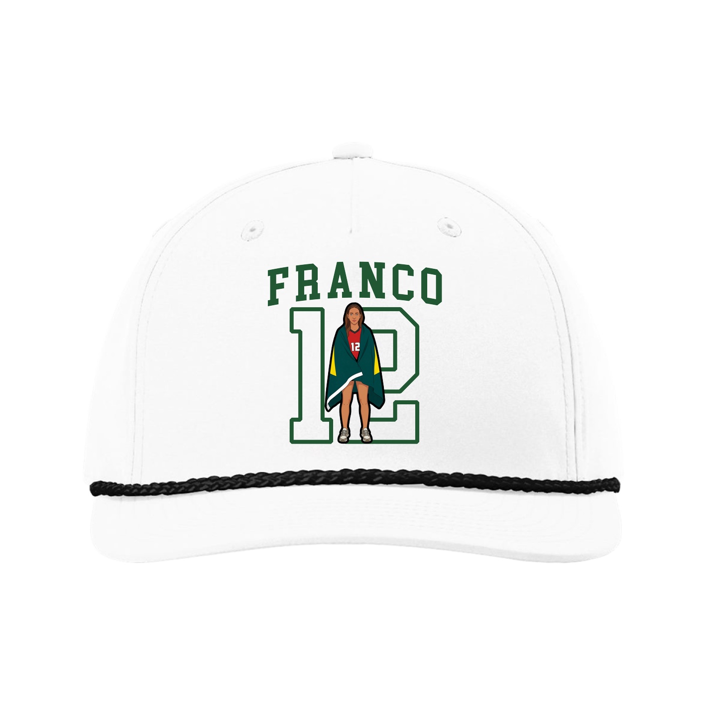 Five-Panel Classic Rope Cap — Shirsey in White