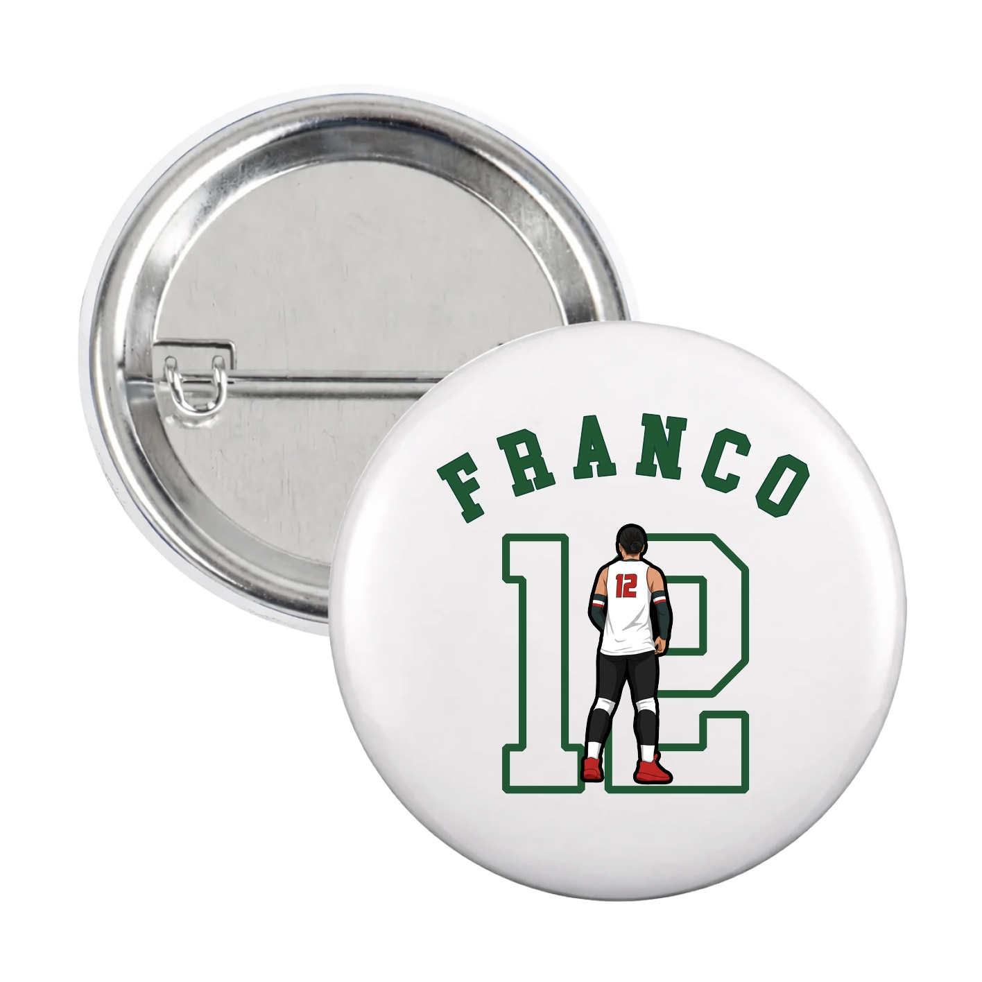 Game Day Button — Shirsey Arch in White
