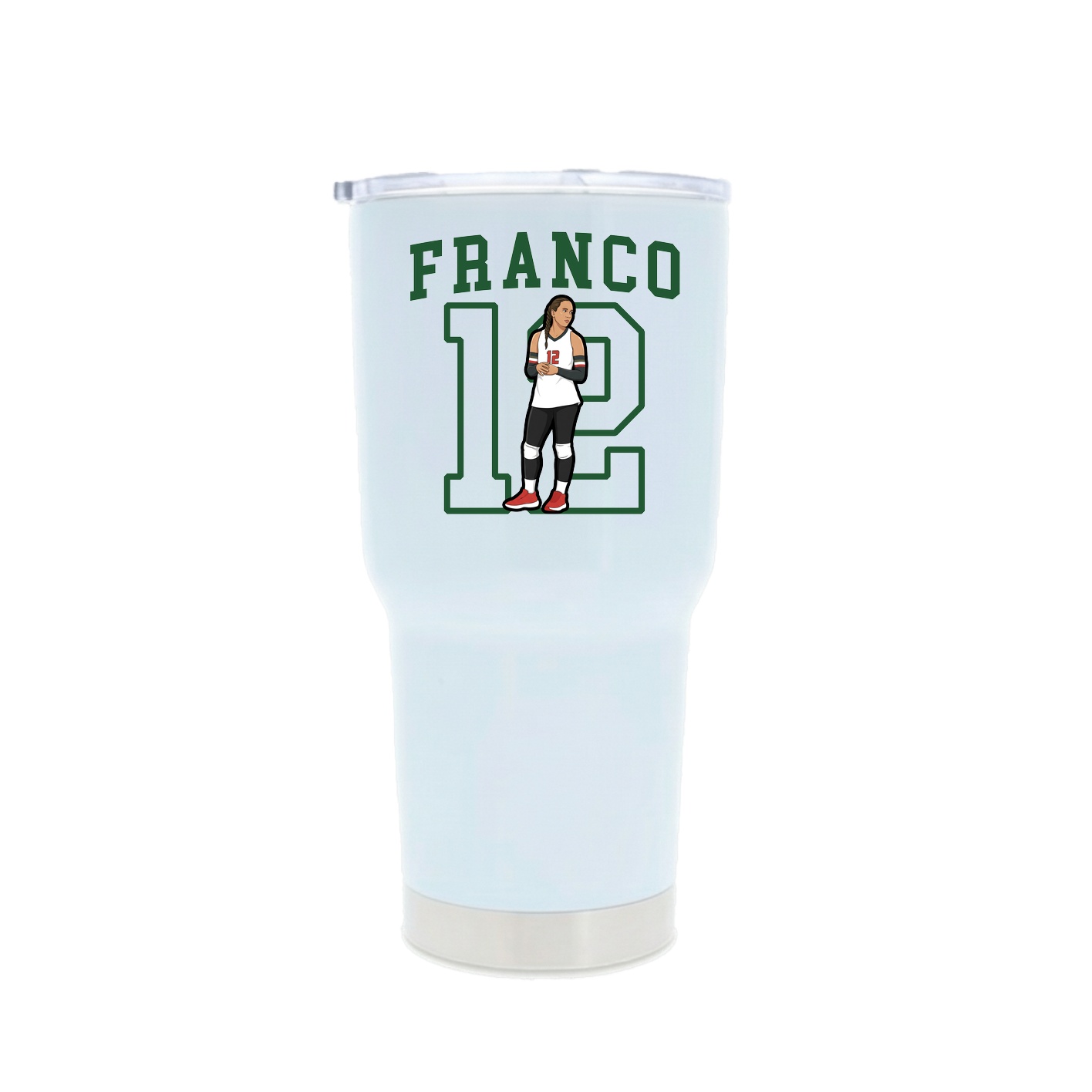 30oz Stainless Steel Tumbler — Shirsey in White