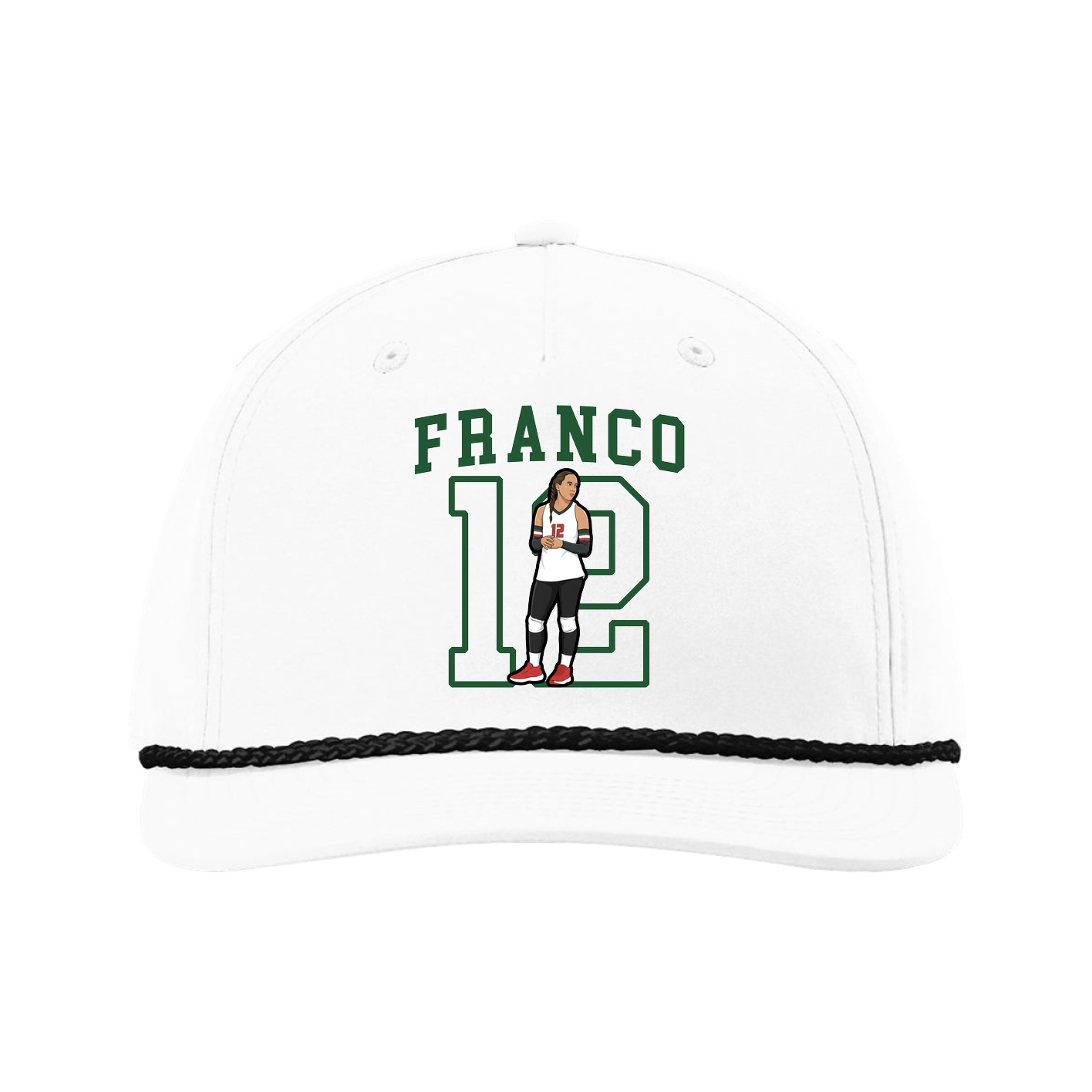 Five-Panel Classic Rope Cap — Shirsey in White