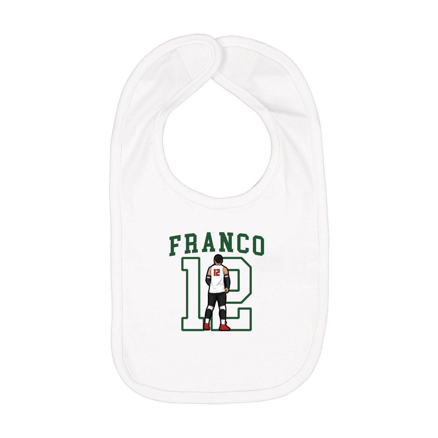 Infant Bib — Shirsey in White