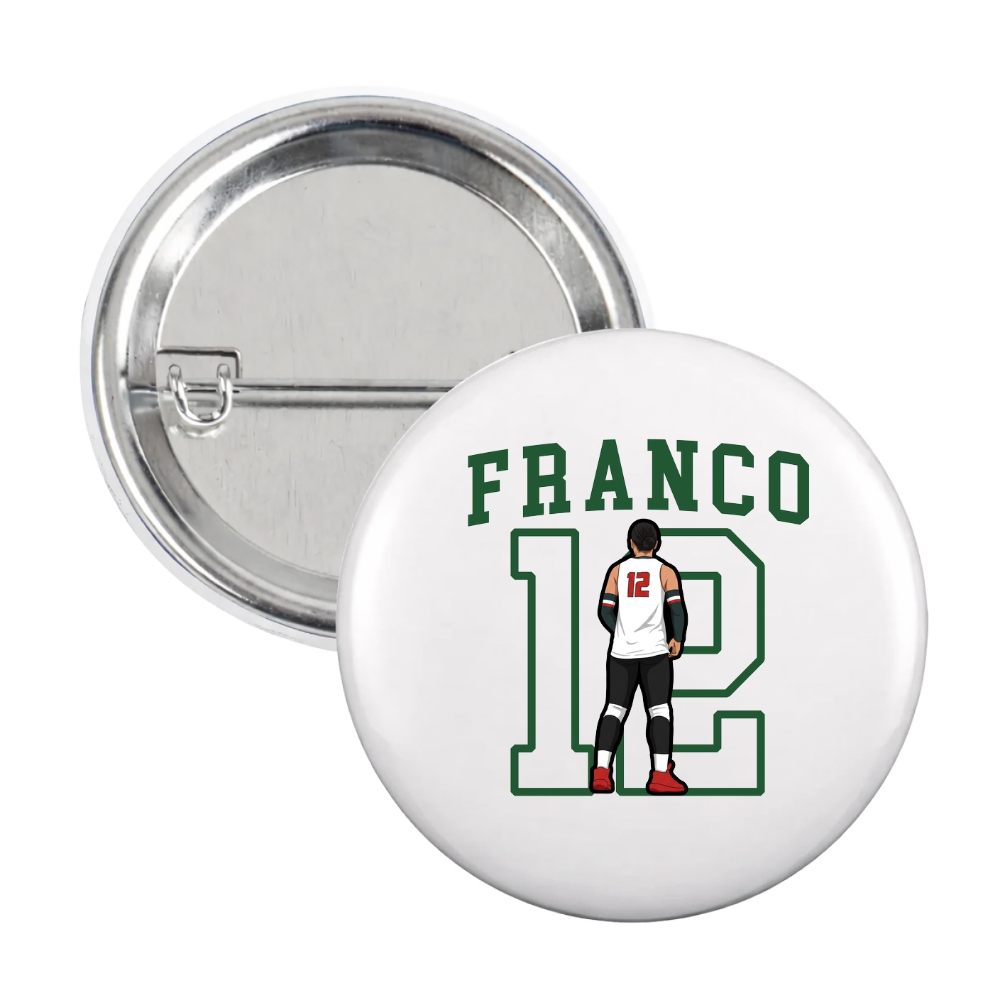 Game Day Button — Shirsey in White