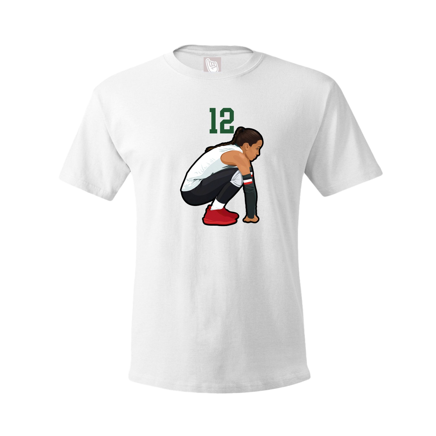Tee — Number Top in White