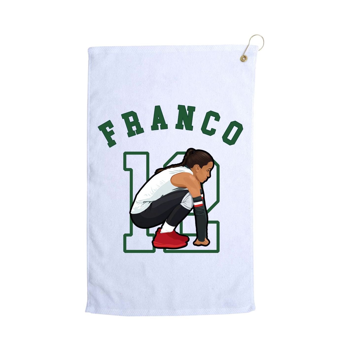 Golf Towel — Shirsey Arch in White