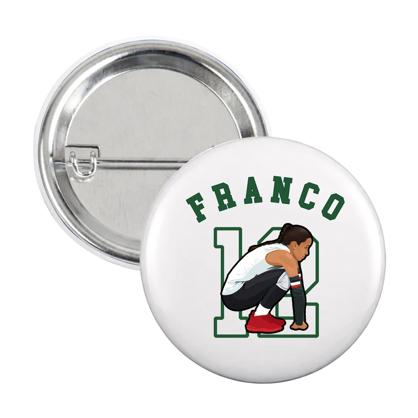 Game Day Button — Shirsey Arch in White