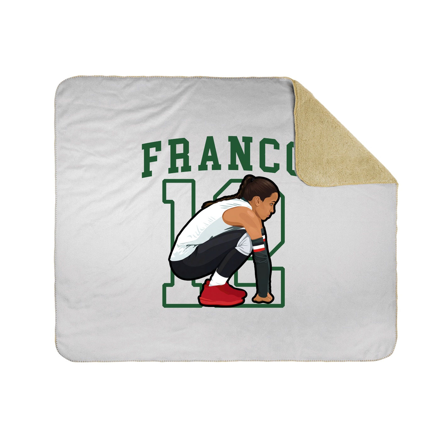 Throw Blanket — Shirsey in White
