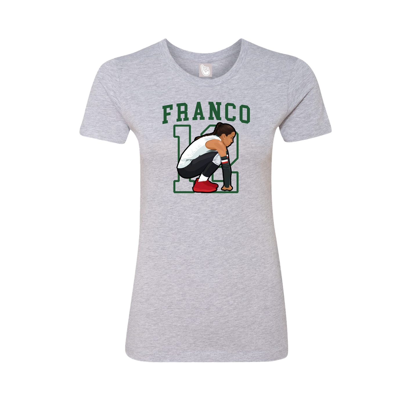 Fitted Women's Tee — Shirsey in Grey
