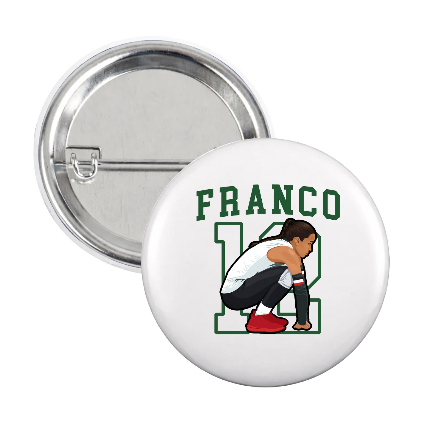 Game Day Button — Shirsey in White
