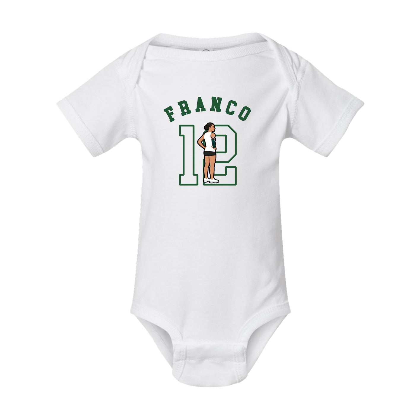 Baby Onesie — Shirsey Arch in White
