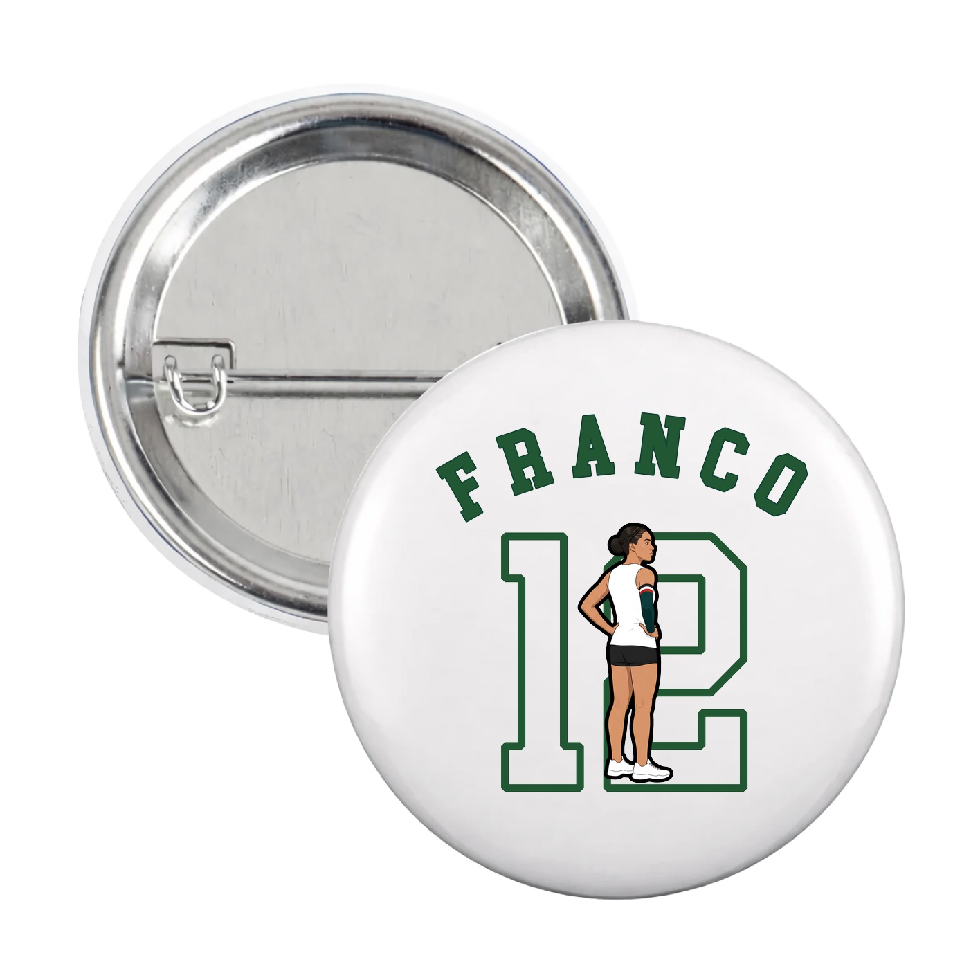 Game Day Button — Shirsey Arch in White